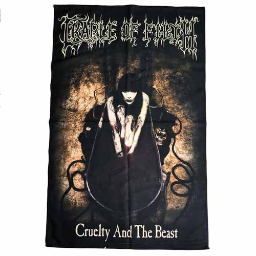 CRADLE OF FILTH 官方原版 Cruelty And The Beast 挂旗 海报